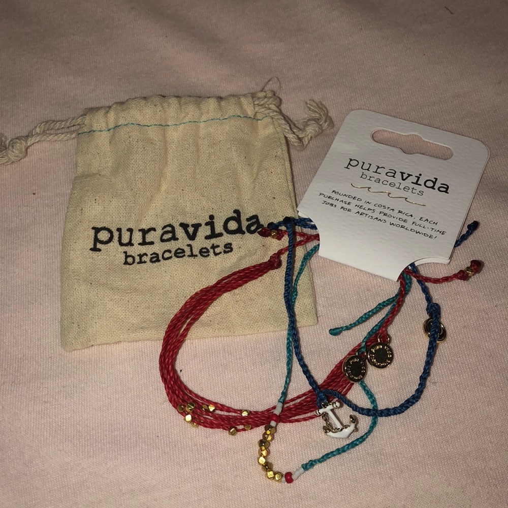 Red White and Blue Pura Vida Bracelets